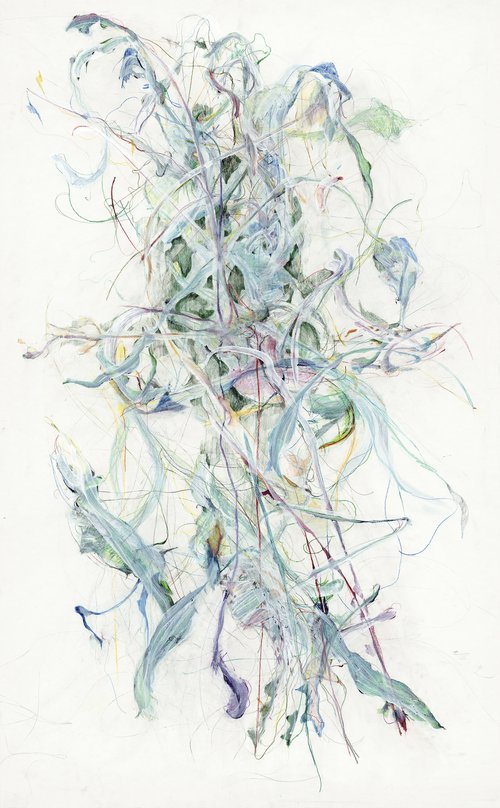 Stéphanie Leblon - Dancing like Kate 2020 pencil and gouache on paper 90cm x 160cm Stéphanie Leblon.jpg